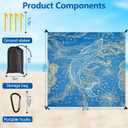 Beach Blanket Waterproof Sandproof, Extra Large Beach Mat, Oversized Picnic Blankets 71 * 87inches, Quick Drying, Lightweight Beach Mat for Camping, Traval, Festivals