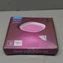 Rechargeable Shower Lights for Inside Shower, 12000mAh Motion Sensor Wireless RGB Ceiling Light with Remote No Wiring, Battery Operated Closet Lights Cordless LED Overhead Lighting for Bathroom (White)