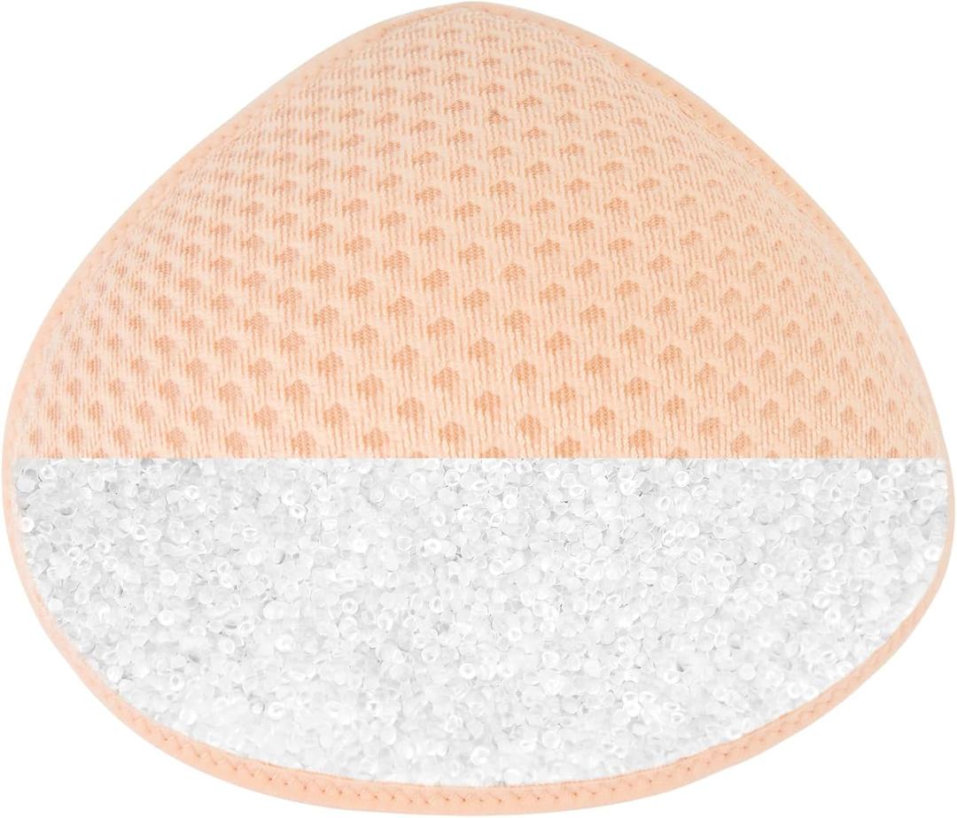 Breast Forms,Silicone Breast Prosthesis Mastectomy Women Bra Pad Inserts for Pockets Bra Silicone Filling (Beige)