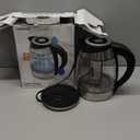 Chefman Electric Kettle with Temperature Control, 5 Presets LED Indicator Lights, Removable Tea Infuser, Glass Tea Kettle & Hot Water Boiler, 360 Swivel Base, BPA Free, Stainless Steel, 1.8 Liters