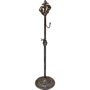 Display Stand for Wreath Handbag Purse Adjustable Height Standing Metal Wreath Hanger Holder on Tabletop or Floor(Vintage Gold)