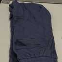 Waitfairy Wide Leg Sweatpants Women Cargo Pants Fleeece High Waisted Baggy Sweatpants for Women Casual Pants with 8 Pockets Navy Blue XL