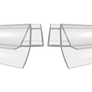 2-Pack Shower Door Bottom Seal (1/4'' X 39'') Glass Shower Door Seal Strip with Drip Rail Frameless Shower Door Sweep can Covers up to 13mm Gap