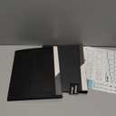 Dunwell Small Presentation Book 5.5x8.5 (2-Pack, Black), 24 Pockets Display 48 Half Size Pages, Plastic Binders with Sleeves, 5.5 x 8.5 Mini Booklets, Acid-Free Poly