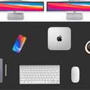 Large Desk Mat 47" x 23.7",Leather Desk mat,Double-Sided Desk Pad,Desk matt for Desktop,Large Mouse Pad,Office Desk mat,Waterproof Desk Blotter pad for Office&Home(Black+Cork)