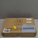 JA COMFORTS 1220 Premium Goose Down Feather Throw Pillow Inserts(Set of 2)-5% Down Filling,High Filling Weight,250 TC Cotton Cover, Square, White