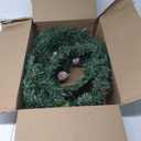 Christmas Garland Prelit 9 Ft with 50 Led Lights, Pine Cone and Snow Style Xmas Garland, Battery Operated Christmas Decor for Mantle Stair Indoor Outdoor