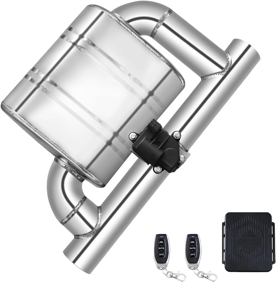 3 Inch Electric Valved Muffler Exhaust Kit Universal Exhaust Cutout