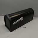 Architectural Mailboxes Chadwick Galvanized Steel Post Mount Mailbox, 8950B-10, Black, Medium Capacity
