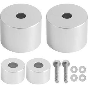 A Pillar Grab Handle Repair Upgrade Kit Compatible with 2002-2009 Dodge Ram 1500 2500 3500 Aluminum Material - Silver