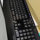 Logitech MK345 Wireless Keyboard and Mouse Combo with Palm Rest, 2.4 GHz USB Receiver, Compatible with PC, Laptop, Black