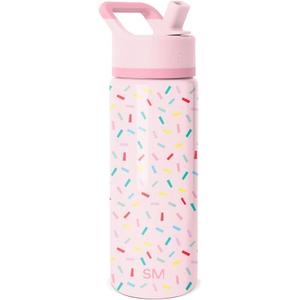 Simple Modern Kids Summit Water Bottle with Straw Lid | 18oz Stainless Steel Cup Insulated Tumbler for Toddlers, School | Confetti | with Straw Lid, Cup, Insulated, Tumbler, for Toddlers, School