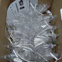 Christmas Snowflake Icicle Lights,8.2 FT 144 LED Snowflake Lights Outdoor with Timer,8 Modes Waterproof Connectable Christmas Light Plug in for Curtain Eave Window Indoor Outdoor Decor(White)