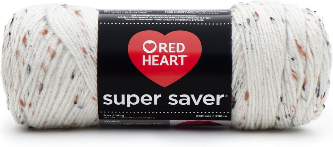 3 x RED HEART Super Saver Yarn, Aran Fleck