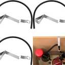 3 Pack Refill Tube and Clamp Replacement Toilet Repair Kit Flexible Overflow Replacement Hose 15" 5/8mm Black Fill Valve Refill Tube with Clip