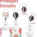 3 x ID Badge Holder with Lanyard - Retractable Badge Reel & Detachable Neck Strap for Nurses, Teachers, Students & Office Staff - Vertical ID Holder with Teacher Lanyard (White)