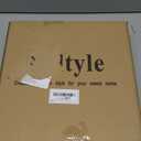 Round Side Table, Small Drink Table for Small Spaces, Modern Accent Nightstand with Solid Wood Leg for Living Room, Bedroom, Corners, and Office (Rustic Brown)