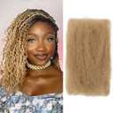 Afro Kinkys Bulk Human Hair, 18 inch 50 Gram 4c Curly Hair for Permanent Sister Locs/Mini Twists/Braids Can Dye and Bleach (#27, 18 Inch)