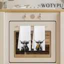 Funny Highland Cow Kitchen Bar Towels, Highland Cow Gifts for Women Men, Gifts for Wine Beer Lovers Decorative Hand Towels for Kitchen Bar Cart Decor, 16x24 Inch Set of 2