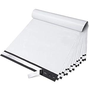 Fuxury Large Poly Mailers 14.5x19'' 100Pcs, Shipping Bags for Clothing, Strong Adhesive Sealing Mailing Envelopes, Waterproof Heavy Duty Postal Mailer Poly Bags for Small Business