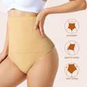 Tummy Control Thong Shapewear for Women High Waisted Seamless Shaping Thong Panties Body Shaper Underwear (XXL)