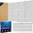 6 Pack 2-Layer Fold Soundproof Wall Panels, 24 x 12 x 0.43 in Large Sound Proof Foam Panels for Walls, 0.9lb/ft High Density, 3D Acoustic Panels,Artistic Noise Dampening Panels White&Black