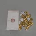 UNIQOOO Wax Seal Stickers - Eucalyptus Wedding Invitation Envelope Seal Stickers, 50 Pcs Self- Adhesive Prosecco Metallic Light Gold Stickers, Perfect for Invitation, Christmas, Gift Wrapping