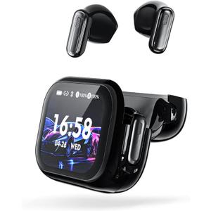 AI Translation Earbuds Real Time, 2026 New NE68 Language Translator Headphones with Touch Screen, Audifonos Traductores Inglés Español, Bluetooth Translating Device Support 165 Languages