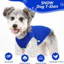 2 Pack Dog Clothes for Small Dogs Summer Dog Shirt Vest Girl Boy Lightweight Puppy T-Shirts Blank Soft and Cool Pet Clothing Sleeveless Dog Outfit (White+Blue, Small)