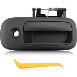 Rear Right Passenger Side Exterior Sliding Door Handle for Chevy Express & GMC Savana 1500/2500/3500 Vans 1996-2009 - Direct Fit Replaces OEM# 83373, 10359096 - Includes Trim Removal Tool