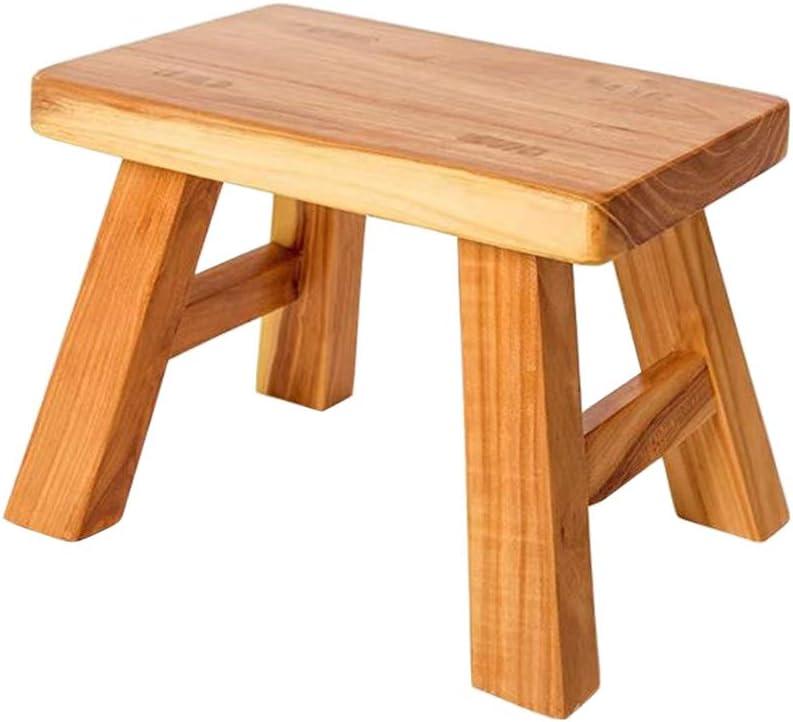 Sturdy Step Stool Footstool Solid Wooden 11 inch for Kids Adults Plant Stand Plant Stand Fishing Stool (Natural), Small Sturdy Step Stool Footstool Solid Wooden 11 inch for Kids Adults Plant Stand Plant Stand Fishing Stool (Natural), Small