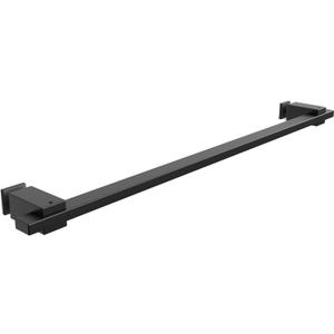 Adjustable Shower Door Handle, 304 Stainless Steel Pull Bar, Replacement Shower Handle, Fits Hole Diameter 8mm, Modern Towel Bar & Grab Rail for Bathroom - Matte Black (1 Handle Only)