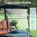 Upgraded Club Car Precedent Windshield,Golf Cart Windshield for Precedent/Tempo/Onward (2004-Up) Heavy Duty Hinges, Foldable, Anti-UV & Impact Resistant, 5MM Thick PC Material, 37.6"W X 33.2"H