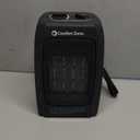 Comfort Zone CZ442E Personal Energy Save Ceramic Heater - 1500W Portable with Adjustable Thermostat, Tip-Over Switch & Overheat Protection, Black