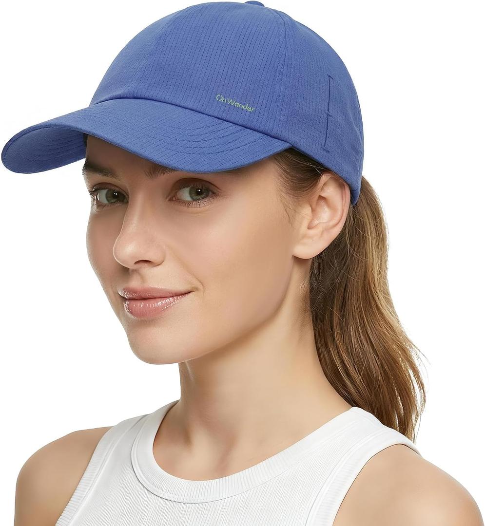 Performance Running Hat for Women Men UPF 80+ Baseball Cap, Lightweight Breathable Cooling Mesh Quick Dry for Golf