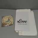 3Pcs Decorative Faux Books, Coffee Table Fake Decorative Stacked Book with Wood Tasseled Beads Home Faux Books Aesthetic Display for Fireplace, Entryway, Shelf, Living Room(Color:White、Beige)