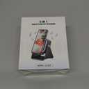 Induction Speaker with Phone Stand 5 in 1 Wireless Induction Bluetooth Audio for iPhone Android Phone Speakers Amplifier with Rechargeable Colorful Light, Birthday Gifts for Men Women Teens (Black)