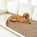 Smiry Waterproof Dog Bed Cover Blanket 30x70, Soft Reversible Pet Blanket, Washable Leakproof Cats Dogs Couch Cover for Sofa, Couch, Furniture, Camel/Beige (30x70 Inch)
