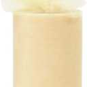 6 inch x 100 Yards Tulle Fabric Spool (Beige)