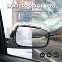 Right Passenger Side Mirror Compatible with Honda Accord 2003 2004 2005 2006 2007 Non-Heated Manual Folding Power Glass Door Mirrors Paintable Black Partslink #HO1321152