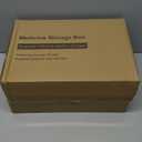 funest 4- Tier Medicine Storage Box Organizer Portable First Aid kit Box Empty with Handle, Multipurpose Medical Supply Organizer with Removable Tray, White