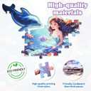 Princess Floor Puzzles for Kids Ages 4-6, 47 Pieces Pretty Princess & Sea Jigsaw Puzzles for Kids Girls Ages 3-5, Learning Educational Floor Puzzles Toys Great Gifts