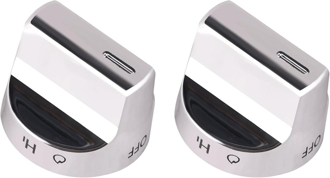 2Pcs W11159630 Gas Range Knob/Stove Knob Compatible with Whirl-Pool Gas Range,for WFG525S0HD0,WFG525S0HS0,WFG525S0HS1,WFG525S0HV0,WFG525S0HV1,WFG525S0HZ0,WFG525S0HZ1 Models (2)