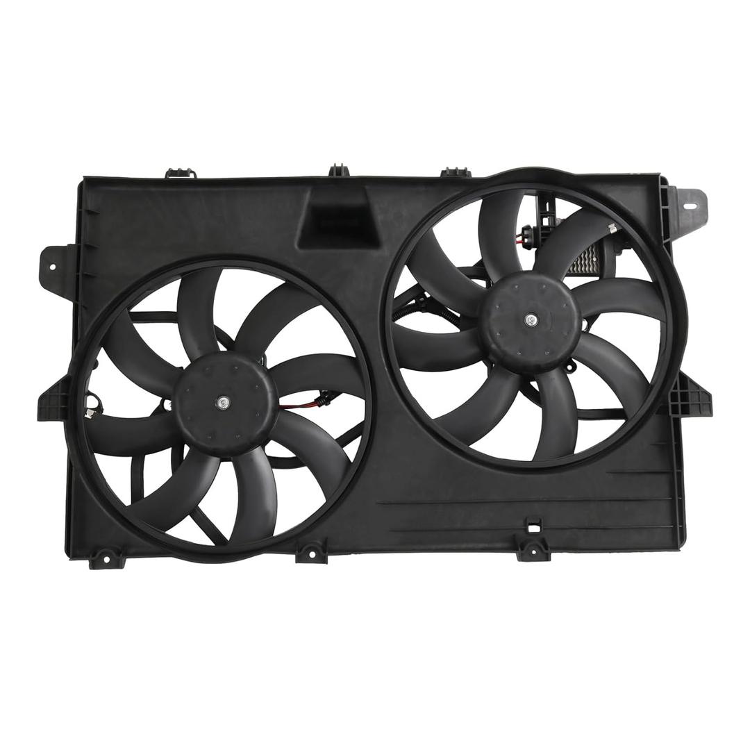 DICMIC Dual Radiator Cooling Fan Assembly Compatible with 2007-2015 Ford Edge Lincoln MKX Replace# 621-392, FA70600, 7T4Z8C607A