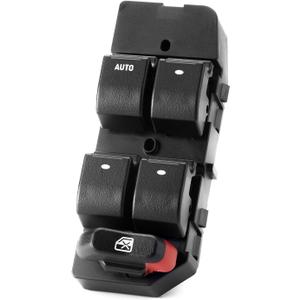 Chevy Impala Power Window Switch Driver Side, Master Window Switch Assembly - Replace 10340140 DS2122 1S12188 D1921E (1-Auto)