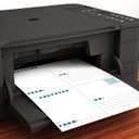 8.5" x 11" Blank White Perforated Cardstock Paper - 2 Per Sheet Breaks to 5.5" x 8.5" - Inkjet/Laser Printable - for Postcards, Flash Cards, Index Cards - 100 Sheets / 200 Cards