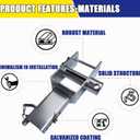 4 Pack Trailer Stake Pocket Winch Fit 50' and 4" of Truck Straps, Galvanized Trailer Winch 5400Lbs Load Limit, 16200Lbs Capacity for Flatbed Trailer Trucks Winches Flatbed Tie-Down