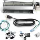 Hongso GFK4 FK4 GFK4A GFK4B Fireplace Blower Fan KIT for em3030lh-85, Heatilator NDV4236I GNDC36 GNDC33, Majestic, Vermont Castings, Monessen, CFM, Fireplace Inserts Heat Exchangers with Ball Bearings