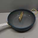 GOTHAM STEEL 4Qt Saute Pan with Lid, 12 Inch Deep Frying Pan with Lid, Large Nonstick Skillet for Cooking, Oven Safe Skillet, Family Sized Frying Pans, Induction Ready, Oven and Dishwasher Safe