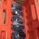 5PCS 1/2-Inch Drive Deep Spindle Axle Nut Impact Socket Set, 12 Point Metric, CR-MO, 30mm 32mm 34mm 35mm 36mm